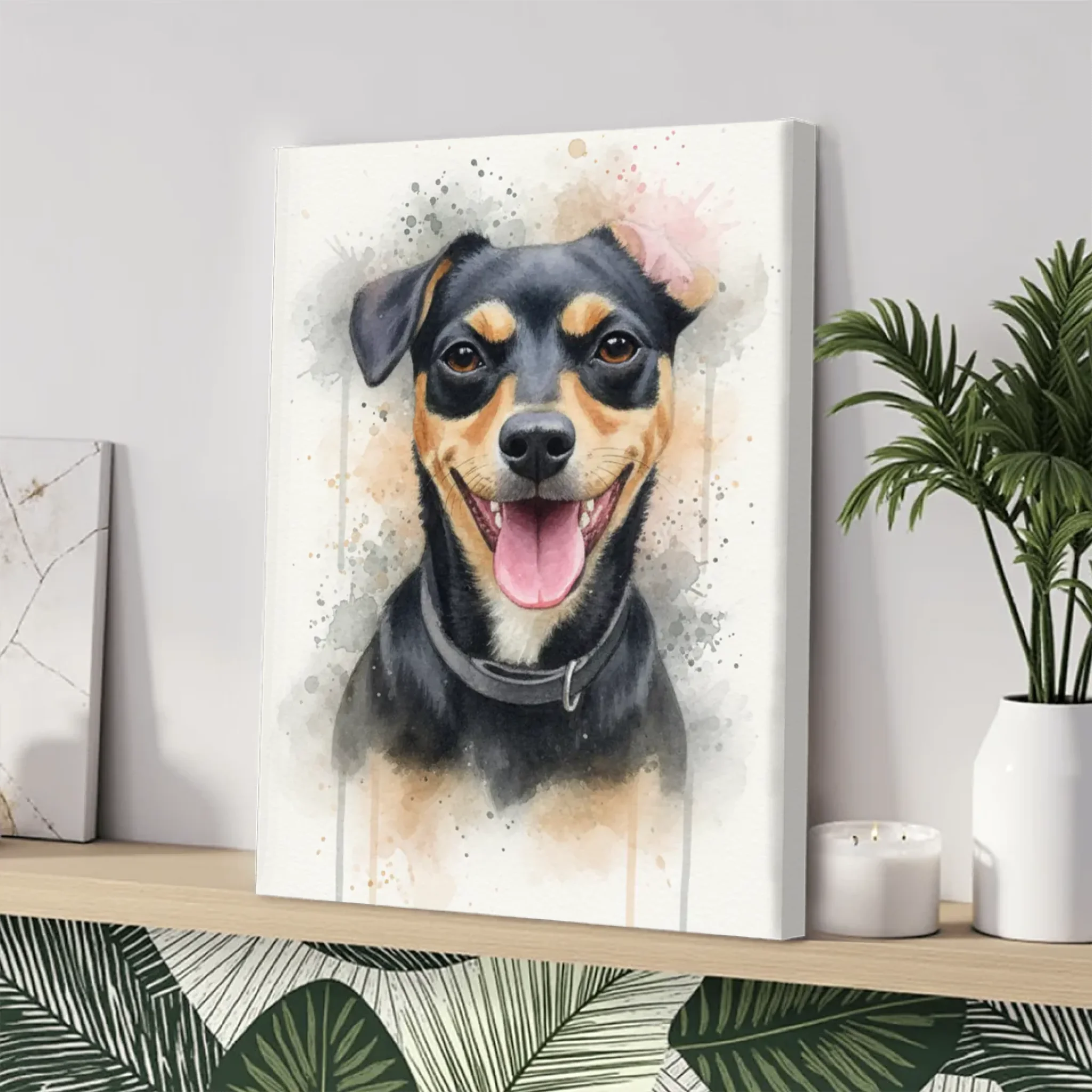 Tierporträt im Aquarell-Stil