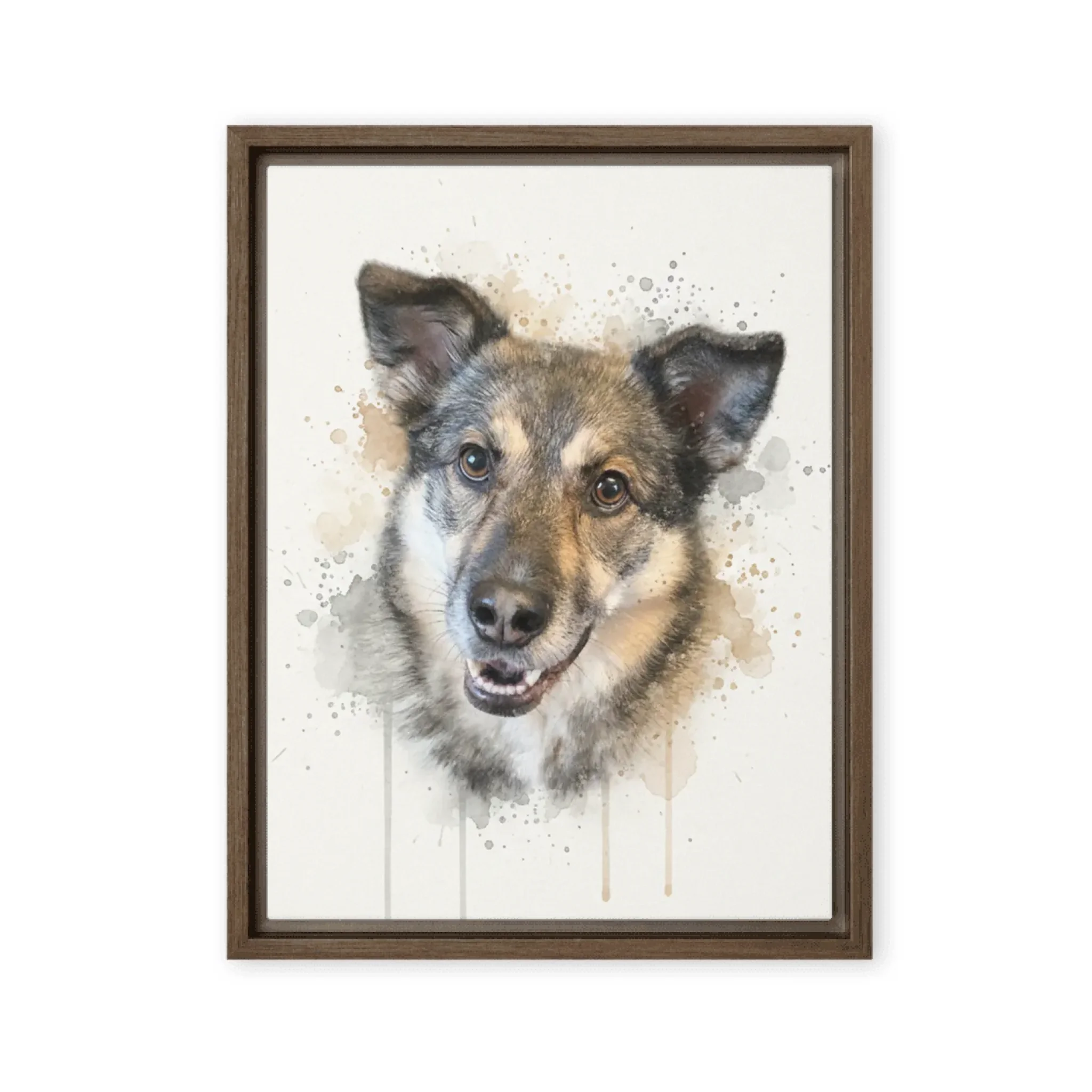 Tierporträt im Aquarell-Stil