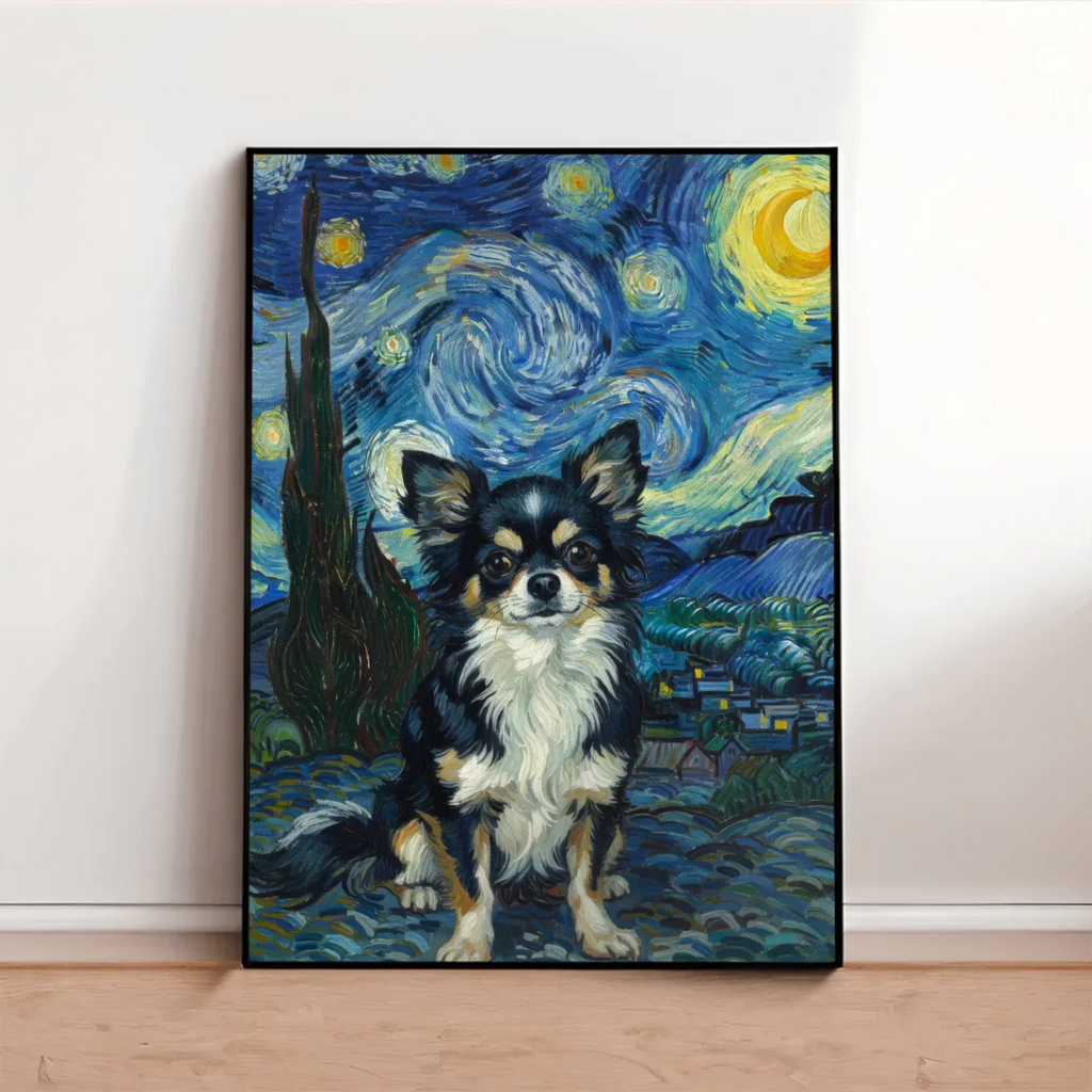 Tierportrait im Van-Gogh-Stil