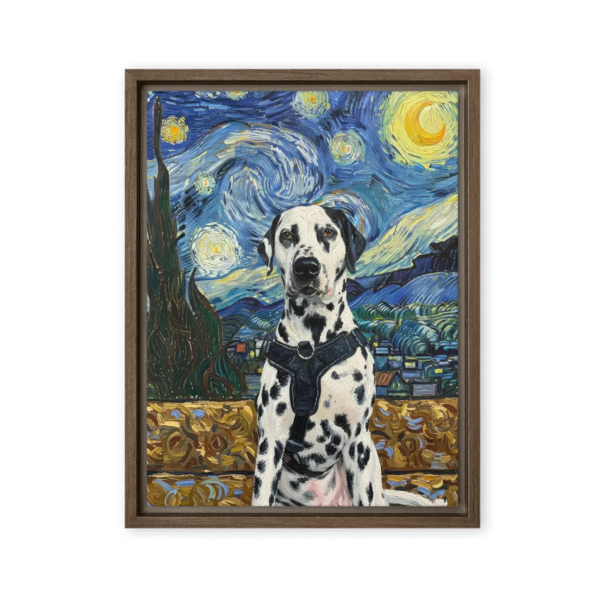 Tierporträt im Van-Gogh-Stil