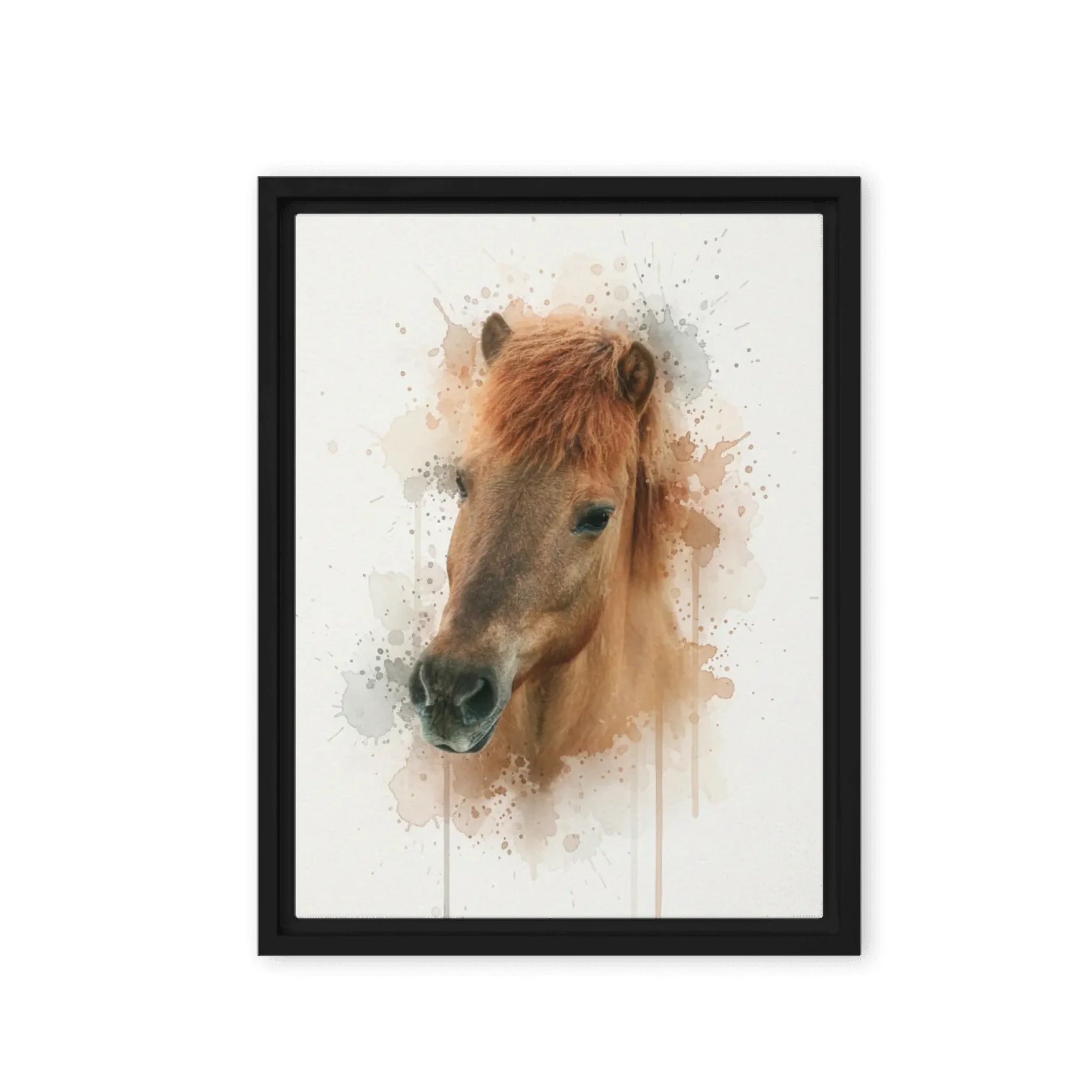 Pferdeporträt im Aquarell Stil