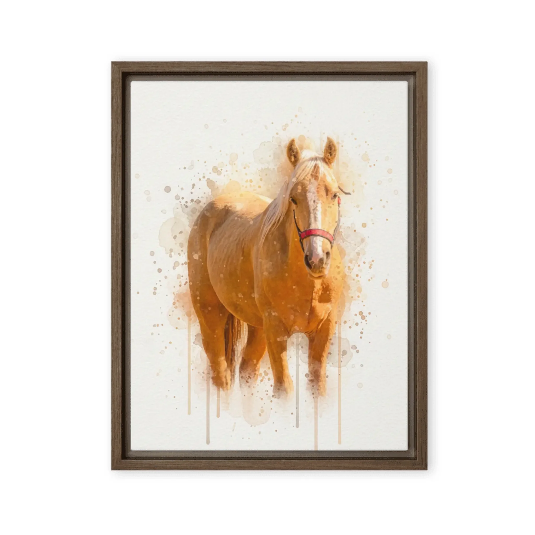 Pferdeporträt im Aquarell Stil