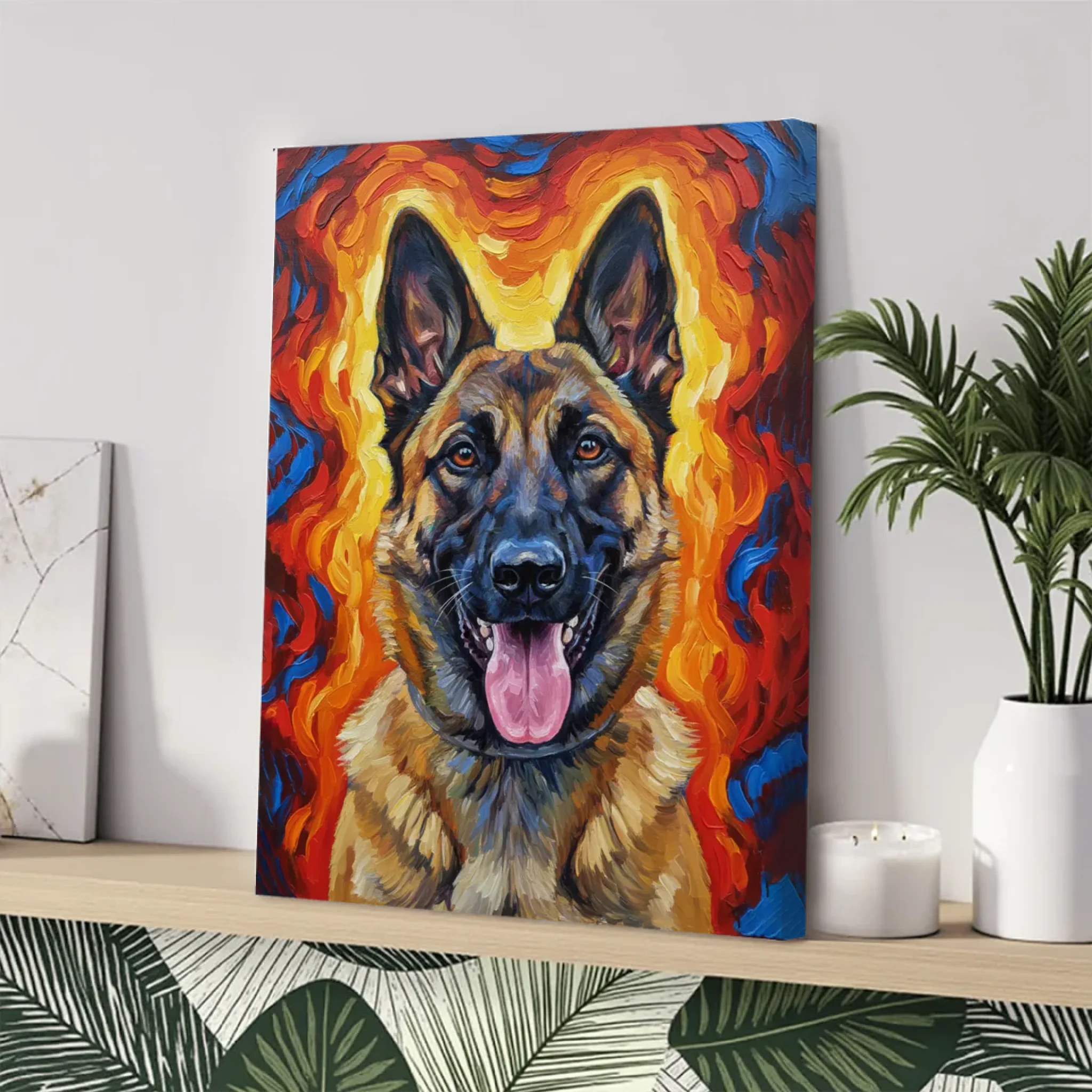 Haustierporträt im expressionistischen Stil