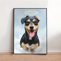 poster mockup for pet portrait