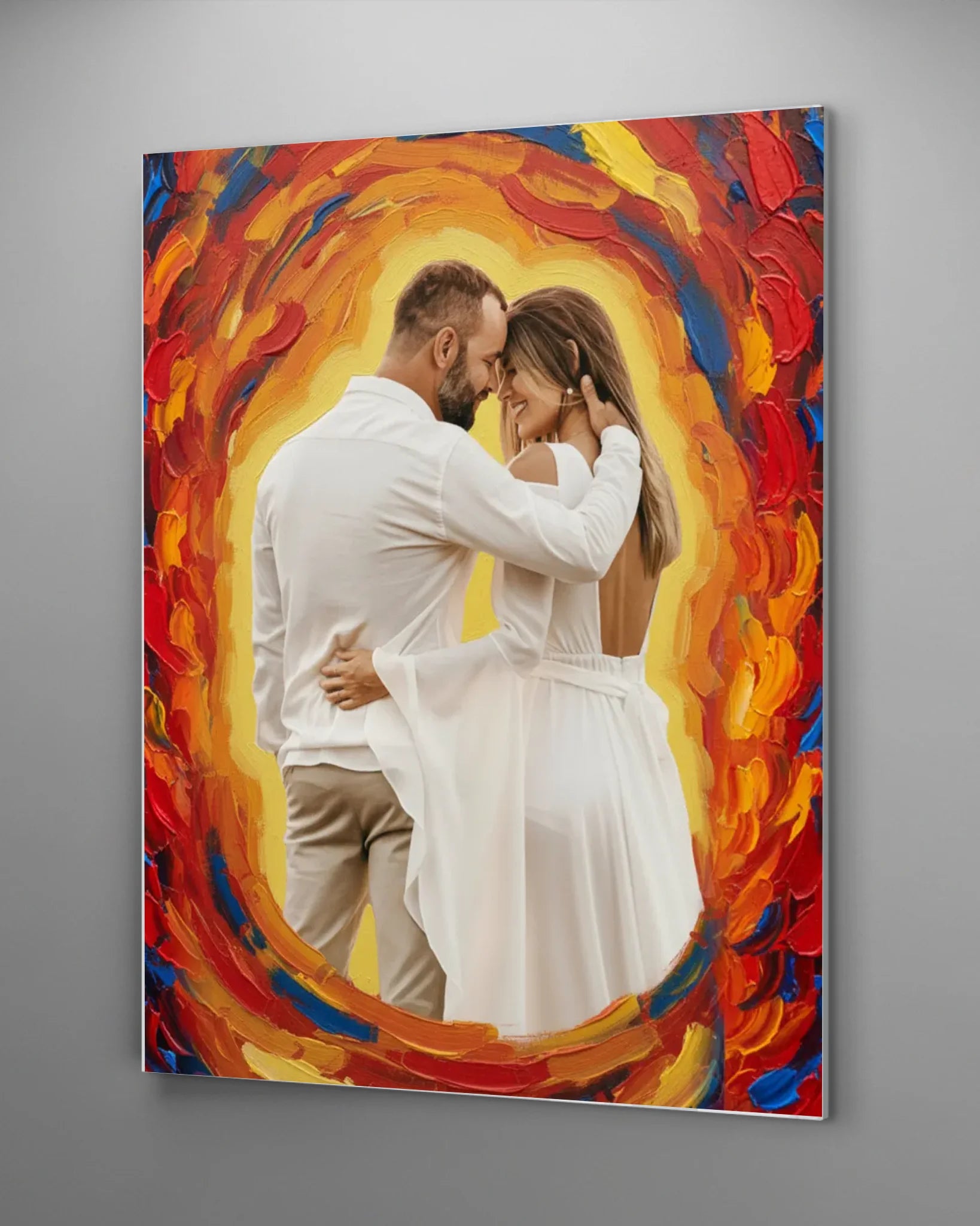 Paarporträt im Expressionistischen Stil – Moderne Kunst aus eurem Foto