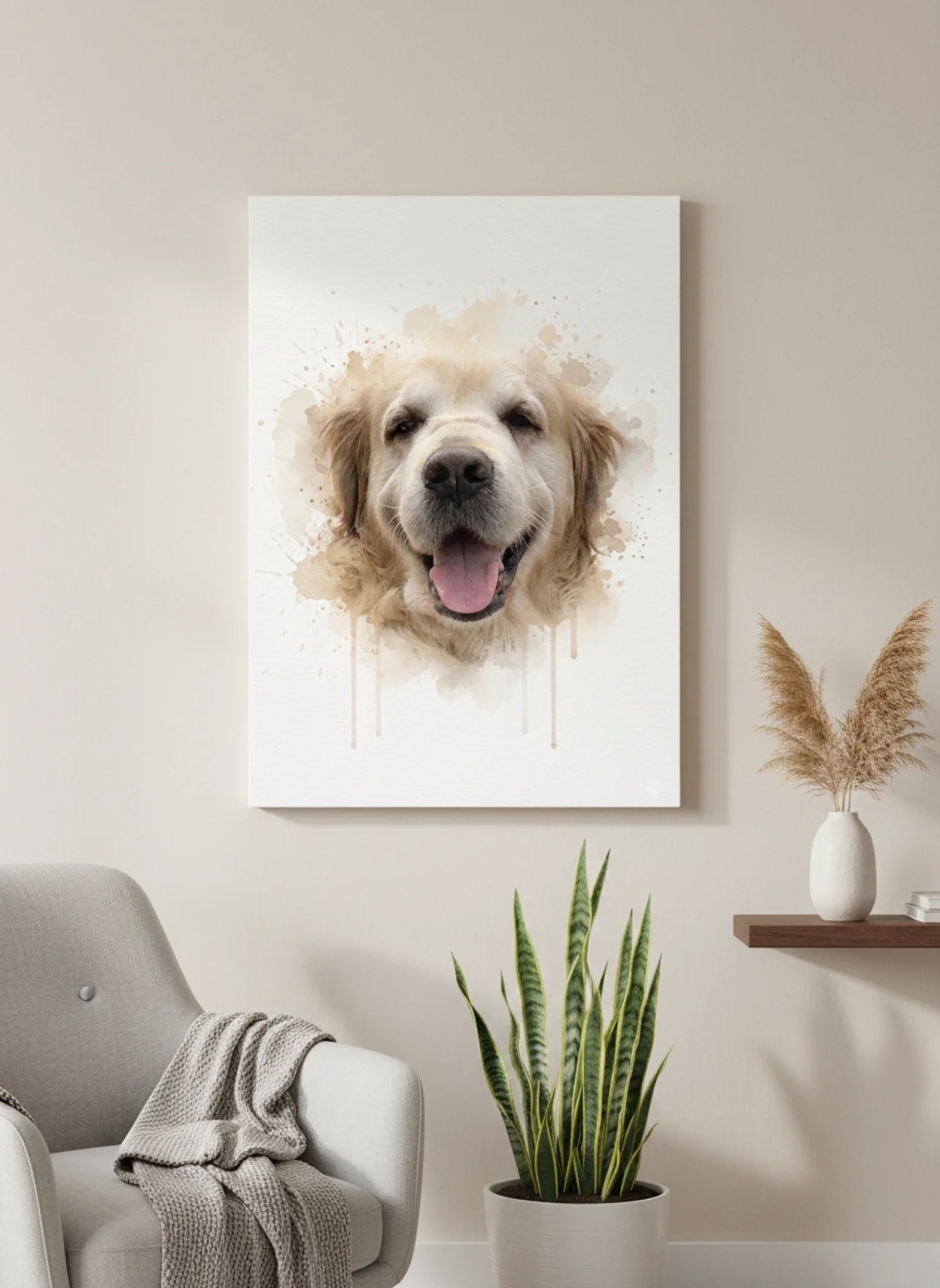 Tierportrait im Aquarell-Stil | MeinTierPortrait