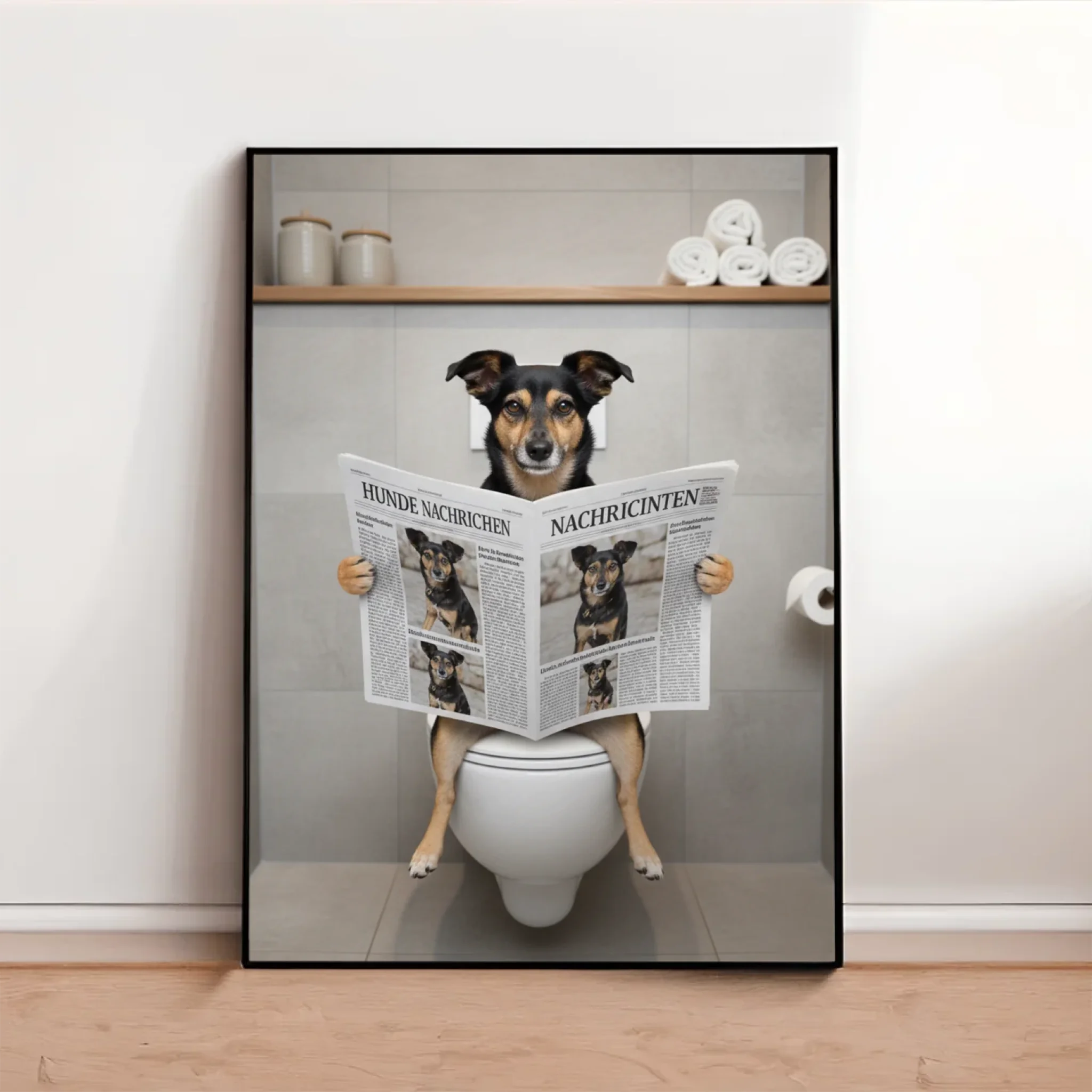 poster mockup for pet portrait